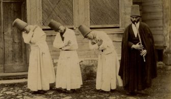 Mevlevi Dervişler, Mihran Iranian, 1890-1895, Eski İstanbul Fotoğrafları