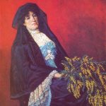 Osman Hamdi Bey - Mimozalı Kadın Tablosu