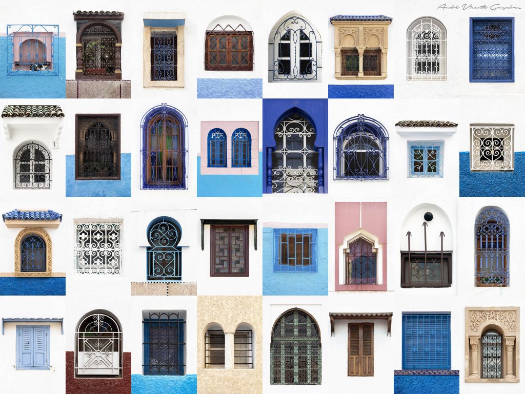 Rabat, Fas — André Vicente Gonçalves’in pencere kolajı.